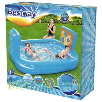 Надувной бассейн Bestway Тир 237х152х94 (54170) картинка 3